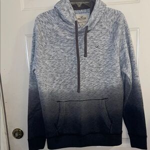 Hollister Men's Gray Ombre Hoodie